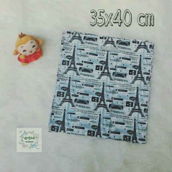 

Stok Terakhir Kantong plastik motif paris packing olshop ukuran 35x40 cm Murah