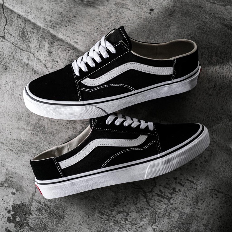 Vans Oldskool Classic Mule Black White