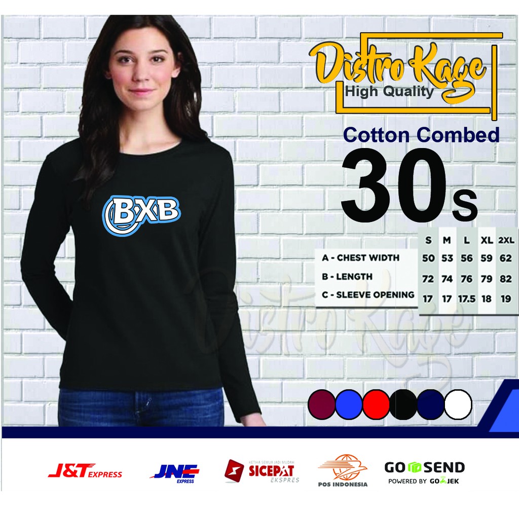 Kaos BXB BIRU Betrand Peto X Bensu RUben Onsu Fans Onyo Baju Lengan Panjang Cewek Dewasa dan Remaja