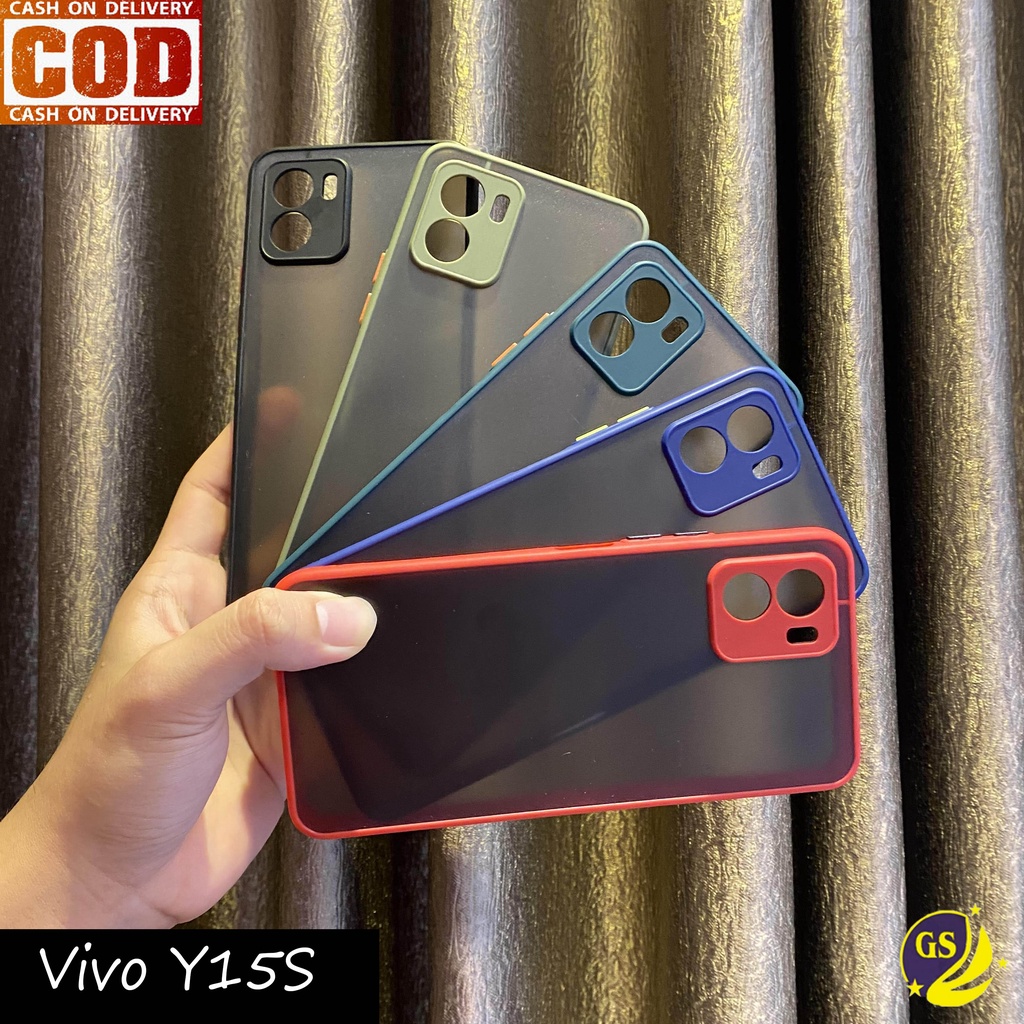 VIVO T1 5G VIVO V23 5G V23E  V23 E / VIVO Y75 5G Y15S Y15 S 2021 NEW SOFT CASE DOVE MATTE COLORED FROSTED SLIM FUZE MACARON AERO CASING