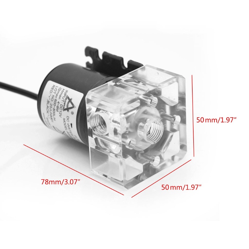 Bt Pompa Air Pendingin CPU Untuk CPU PC Komputer Cooling System 12V 19W G1/4Benang