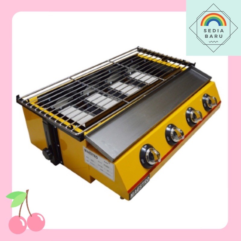 Kompor Gas Maestro 4 burner Kompor Panggangan sosis 4 tungku