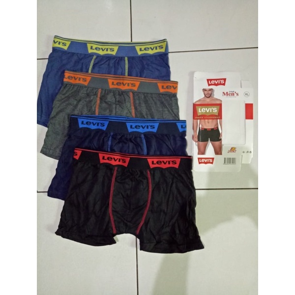 COD Boxer Pria isi 3 pcs | Celana Dalam Pria Pinggang Karet Berkualitas | Sempak pria Terlaris | CD pria | Kolor pria | Boxer pria