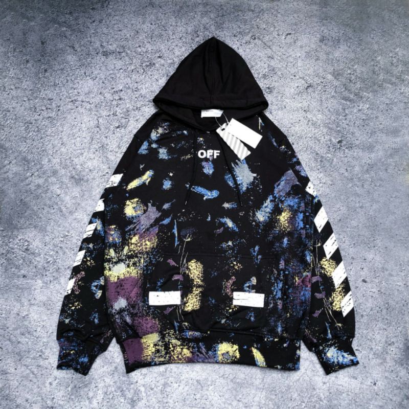 sweater Hoodie Off-white galaxy premium/hoodie premium original distro/hoodie distro U-nisex