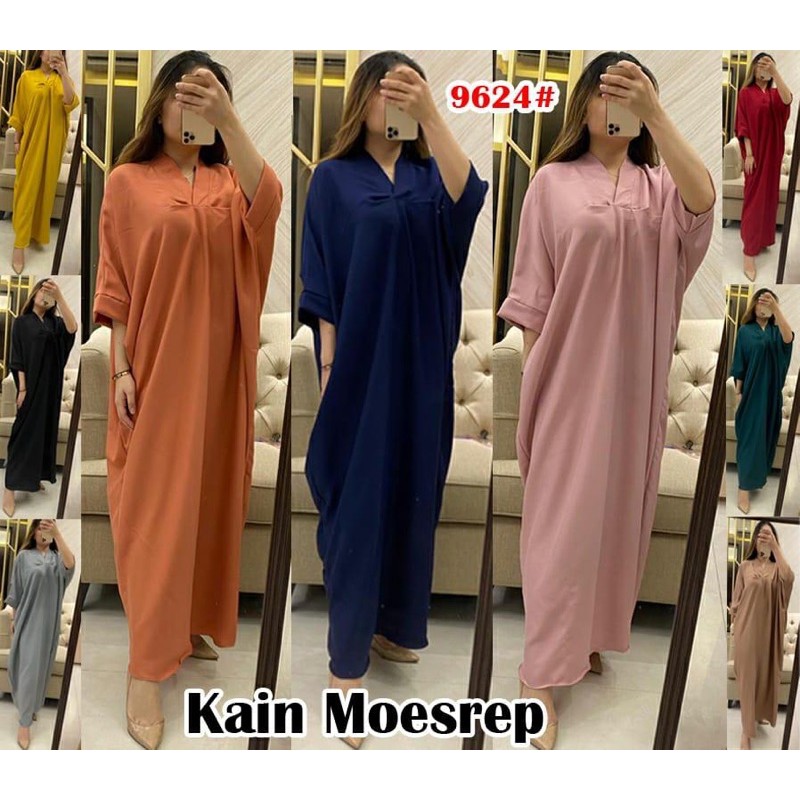 9624#kaftan fashin// fashion muslim bahan moscrepe