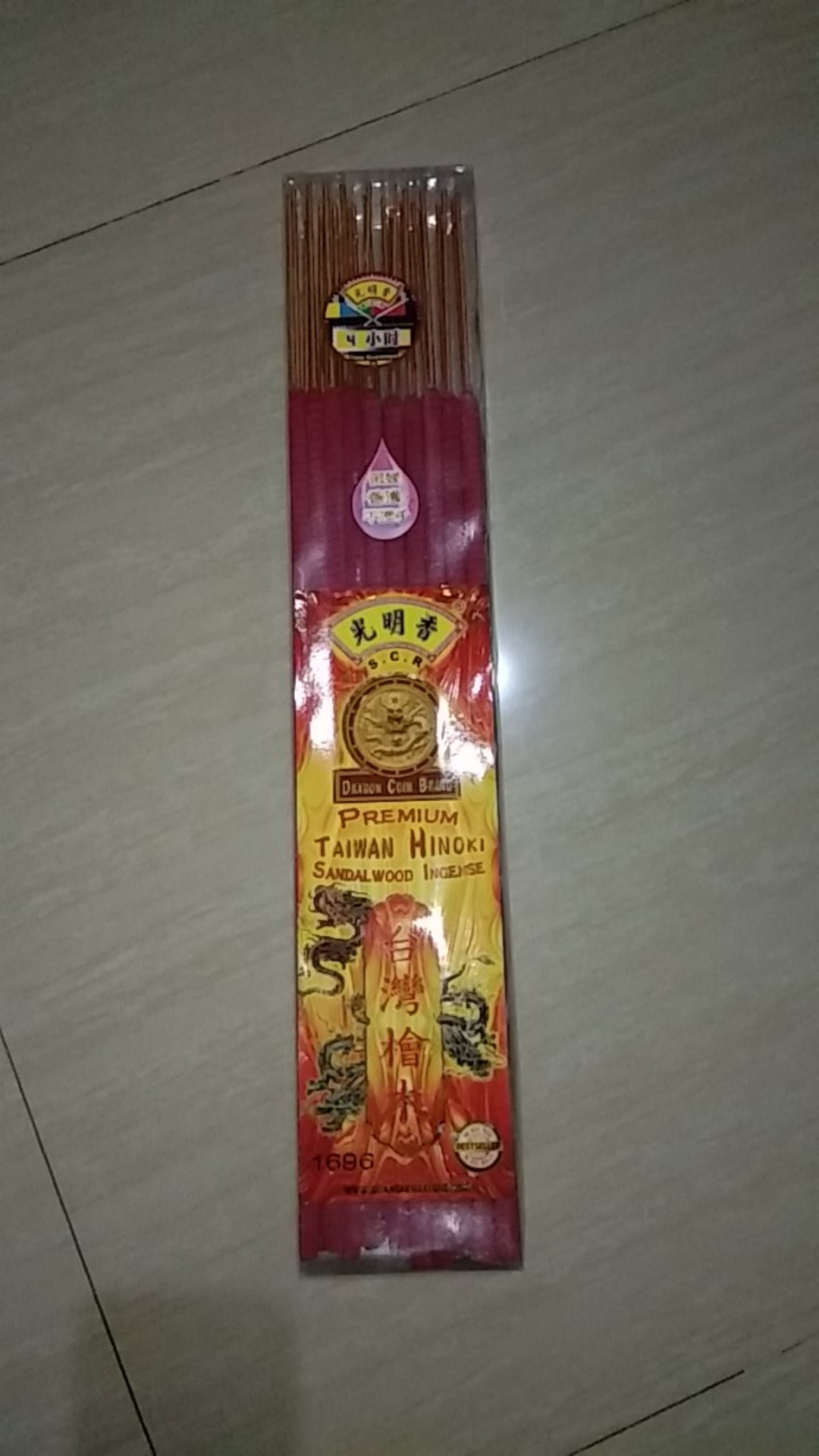 Hio (dupa) Stik Besar Scr Premium Taiwan Hinoki (sandalwood) 4 Jam