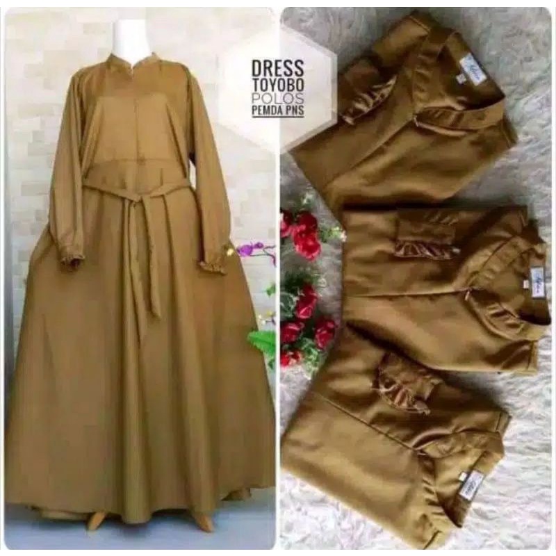 Gamis Pemda S M L XL XXL XXXL