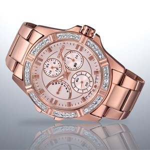 Seiko Ladies SUR802P1 Quartz Swarovski Rose Gold | Jam Waita SUR 802