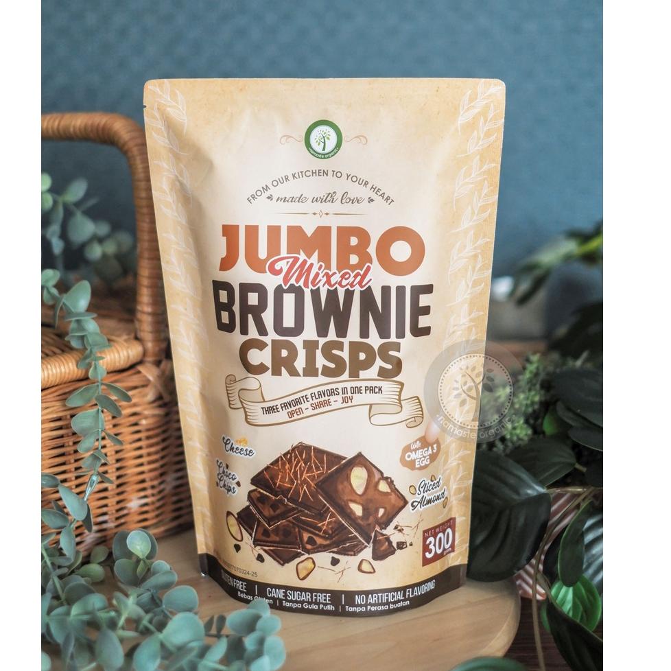 

PALING LAKU BROWNIE CRISPS JUMBO - MIXED 300GR .,.,