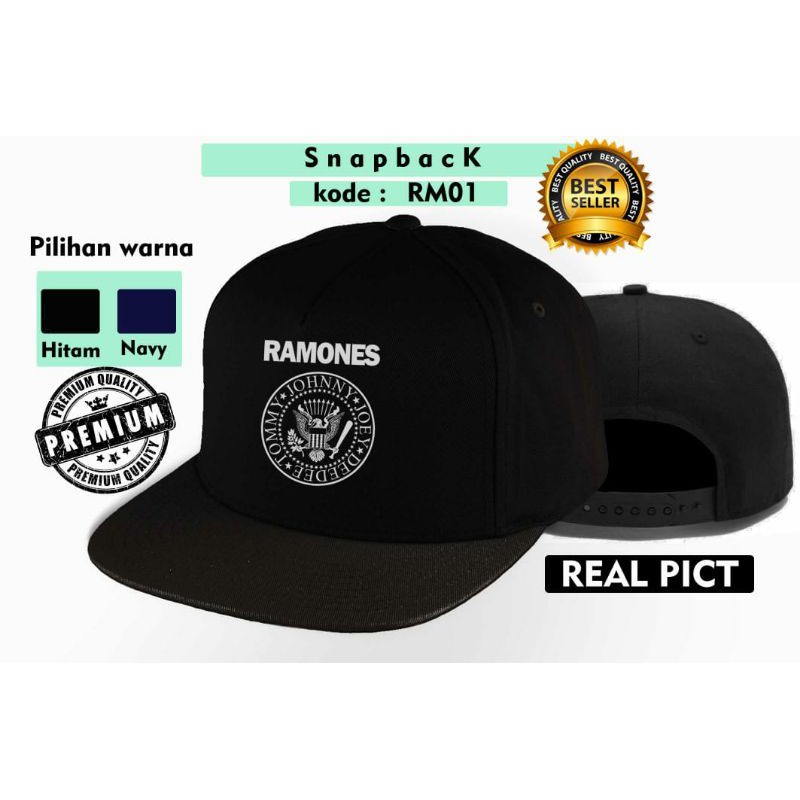 TOPI RAMONES - TOPI SNAPBACK RM01