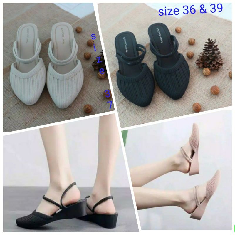 Sepatu sandal porto lady / slop porto lady