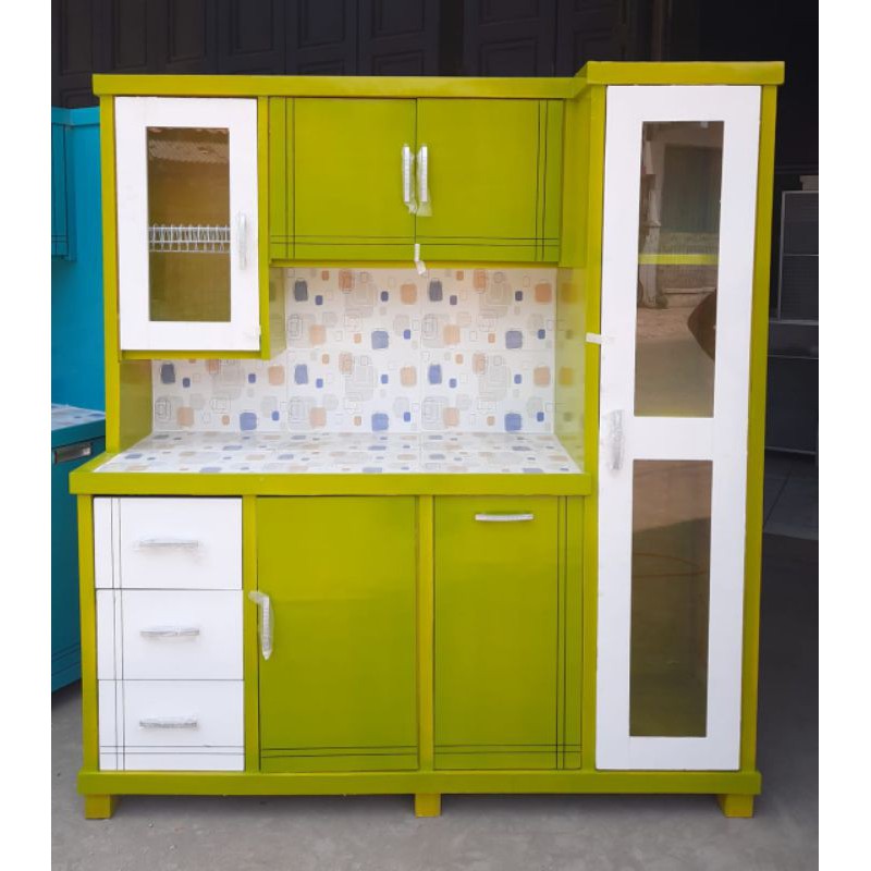 RAK SAYUR/RAK PIRING/LEMARI SAYUR/LEMARI DAPUR 4PINTU