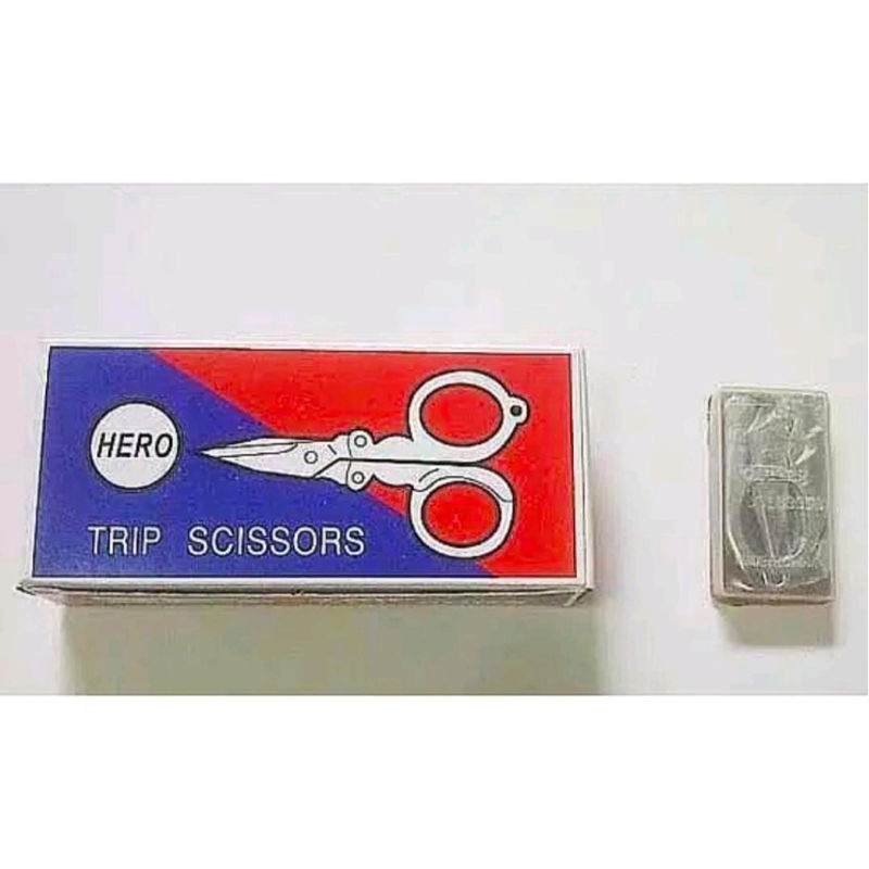 Vinztstore - Gunting Lipat Mini Stainless Tajam Trip Scissors Gunting Kecil Serbaguna Murah