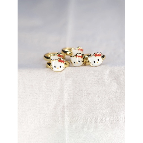 cincin emas anak karakter hellokitty kadar 300