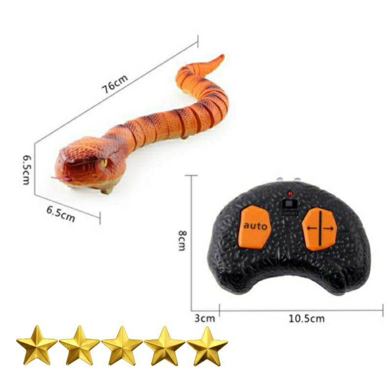 Mainan ular anaconda remote pakai baterai RC murah cocok buat kado