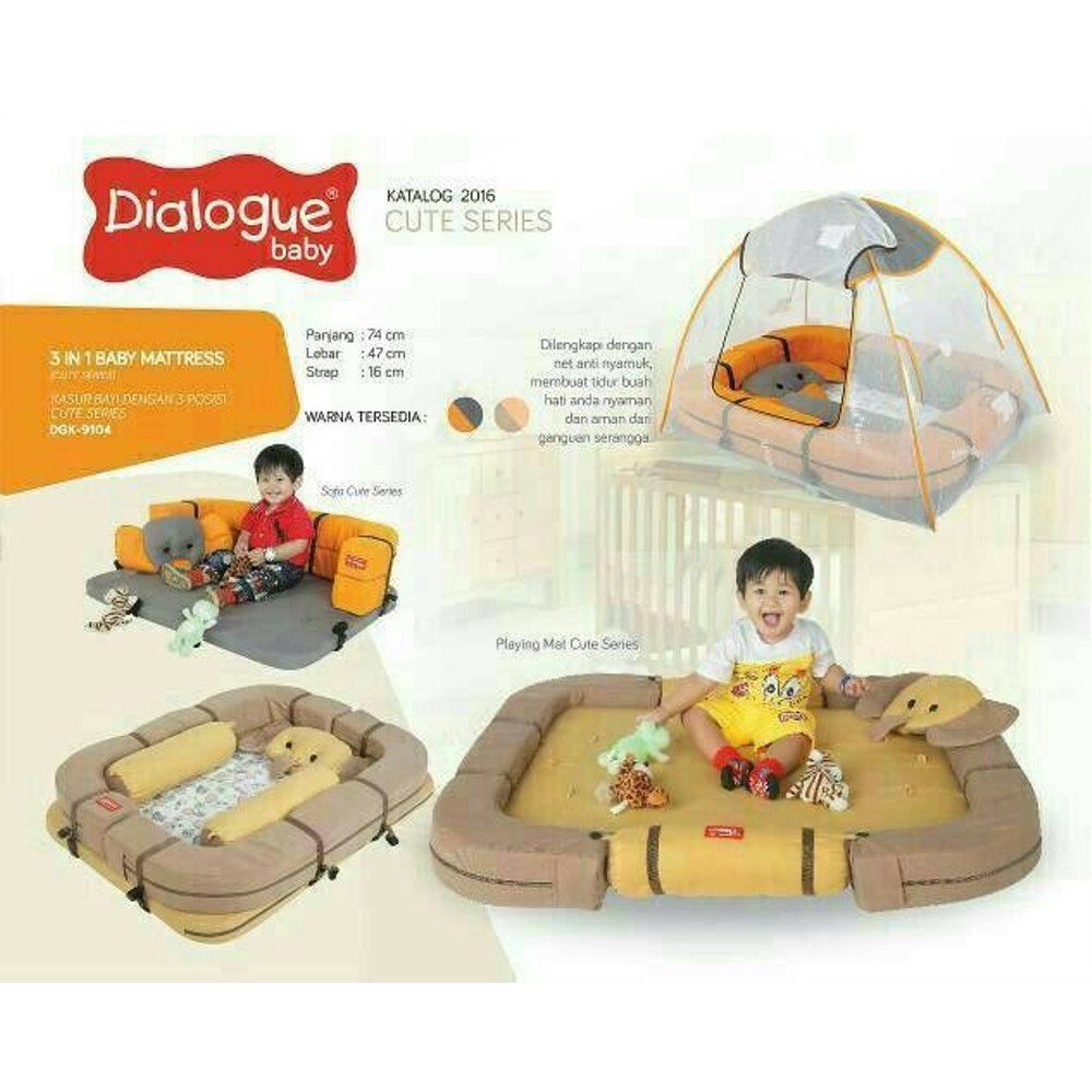 DIALOGUE BABY - KASUR Multifungsi Cute Series Elephant DGK 9104 - Kasur Bayi Murah-2