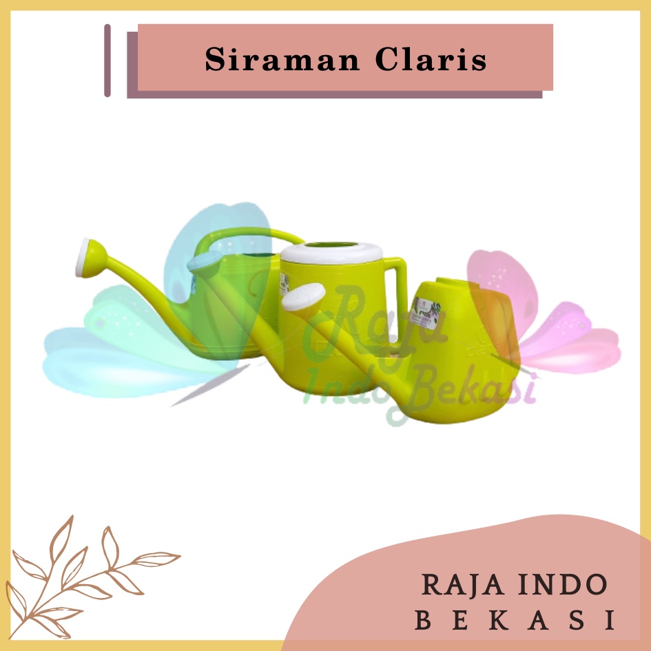 Claris 5953 1,3 Liter Pot Siram Siraman Alat Penyiram Tanaman Bunga Springtime Plastik Primavera 1,3 Liter Siraman Claris 5953 Gembor-Penyiram Tanaman Claris Mini 1 L