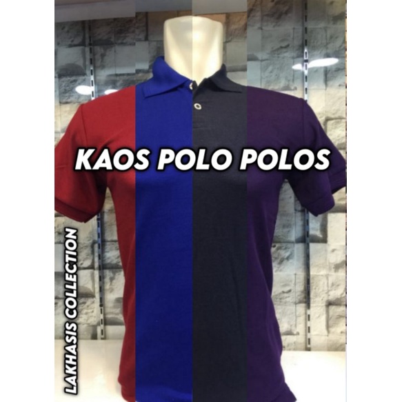 Kaos Polo Shirt Polos Kerah untuk Pria dan Wanita bermacam warna