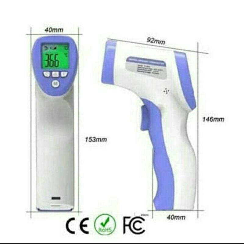 Termometer infrared digital termometer tembak tanpa sentuh Thermometer digital alat ukur suhu badan