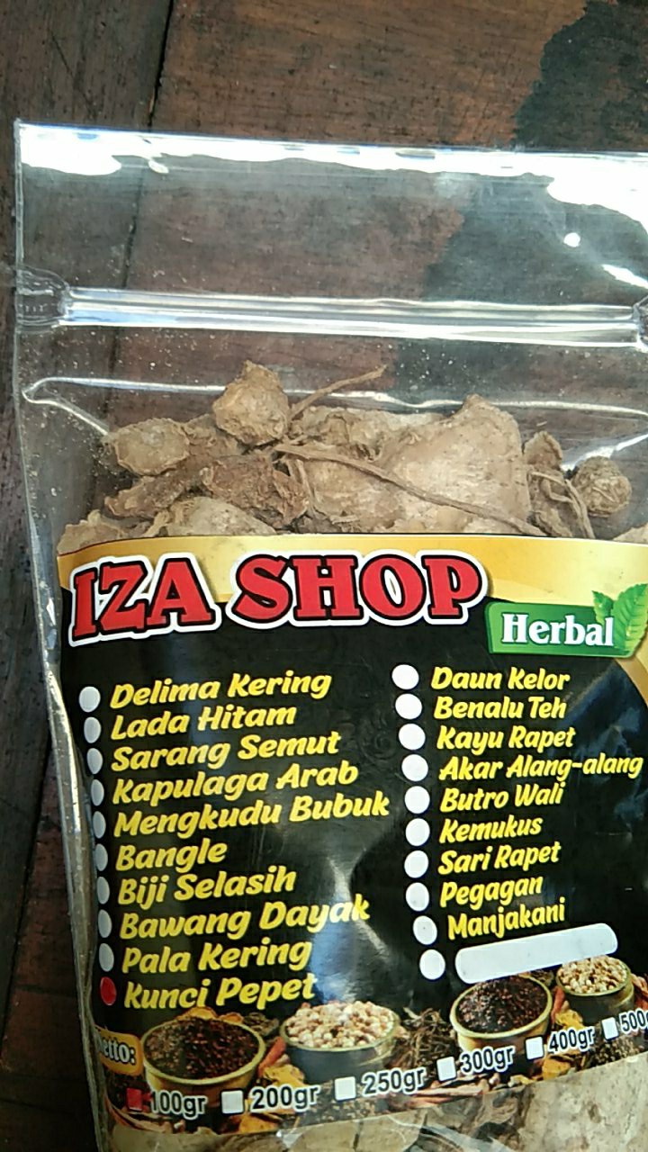 Temu Rapet/kunci Pepet Kering 100gr