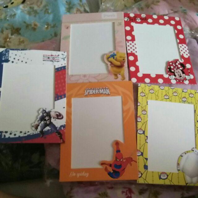 [logu] Frame Foto Gantung Hello Kitty, Superhero, Chibimaruko, Dkk 6 Inch
