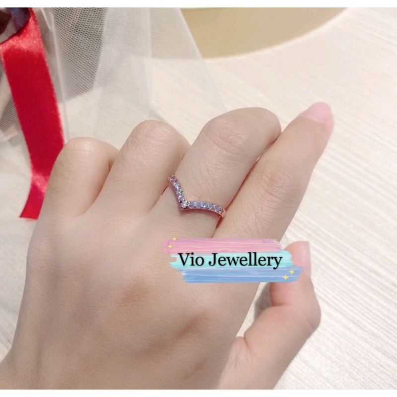 Set Gelang /Cincin Aurel (Vier ) Replika Berlian lapis Emas Zirconia