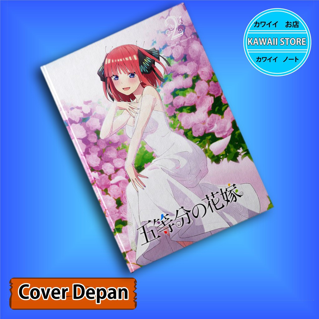 

Notebook / Pocket book Hard Cover Anime Go Toubun NAKANO NINO uk A5 & A6 / Notes Book