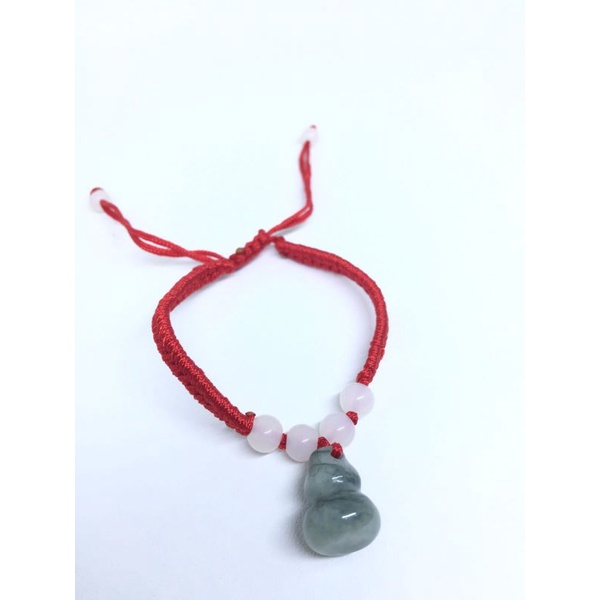 Gelang Tangan Keberuntungan / Gelang Tali Merah Giok / Gelang Feng Shui