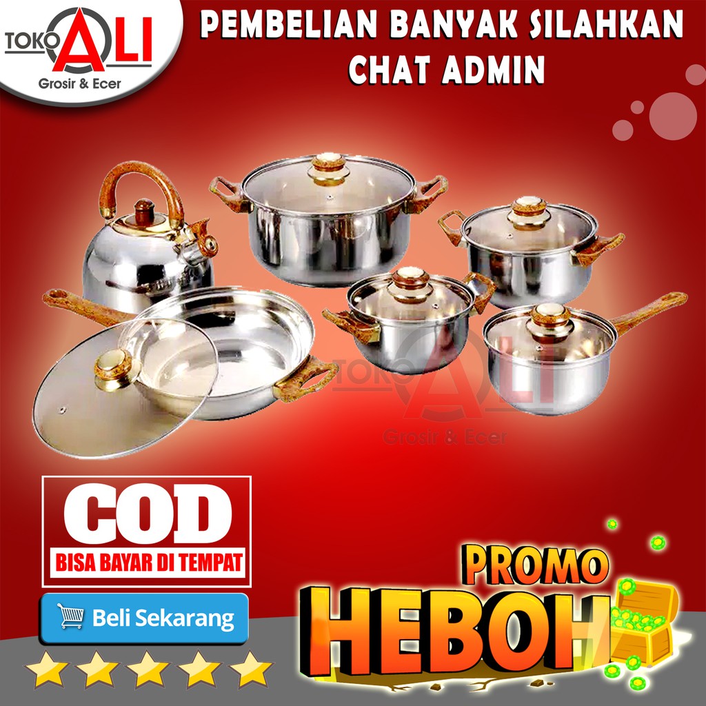 PANCI SET  SERBAGUNA GSF 4212 Lengkap Dengan Teflon