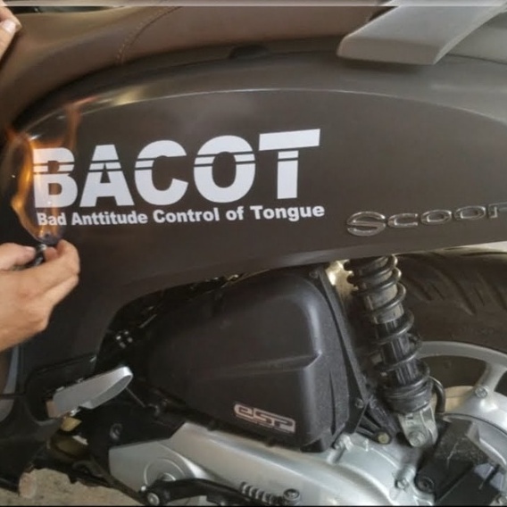 STIKER CUTTING BACOT MOTOR VIRAL MURAH SCOOPY BEAT VARIO MIO GENIO FI