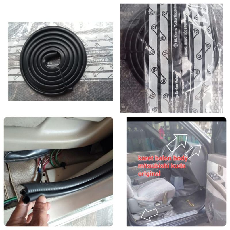 karet body karet balon mobil mitsubishi kuda set 5 pntu