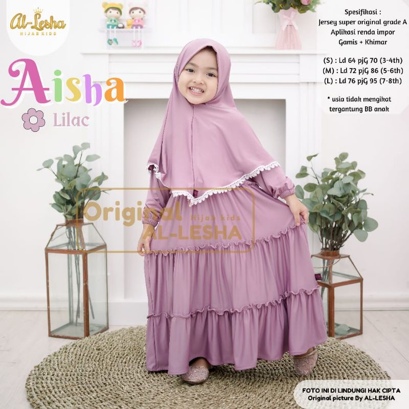 aisha set kid by alesha dress tile dress pesta anak