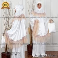 mukena alesya sutera dop renda mukena terbaru fashion muslim/bisa bayar ditempat/COD