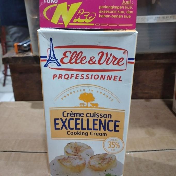 

(BISA COD) elle vire cooking cream 1 liter khusus grab dan gojek