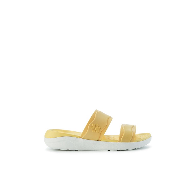 SANDAL SLIDE WANITA HUSH PUPPIES ORIGINAL CASUAL BRANDED YELLOW HW33