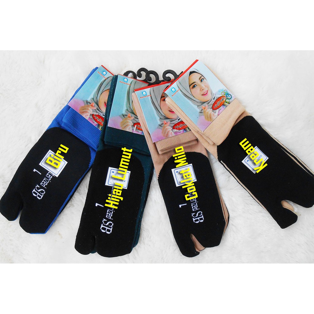 Kaos Kaki Jempol Muslimah Polos - Kaos Kaki Jempol Polos