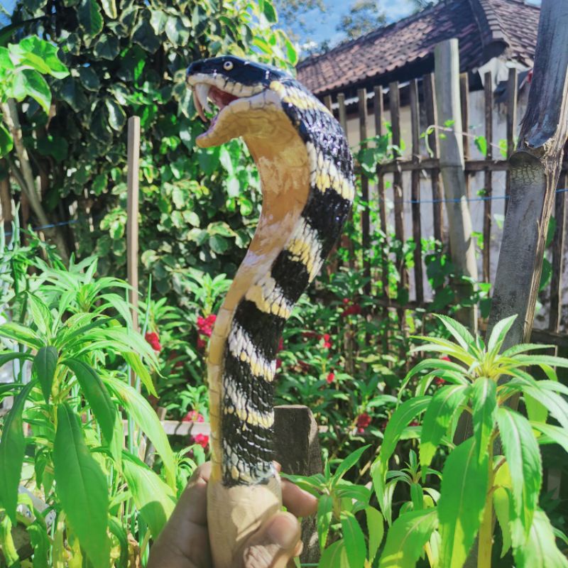 gagang ukir king kobra Made in HQ pecut PONCOKUSUMO