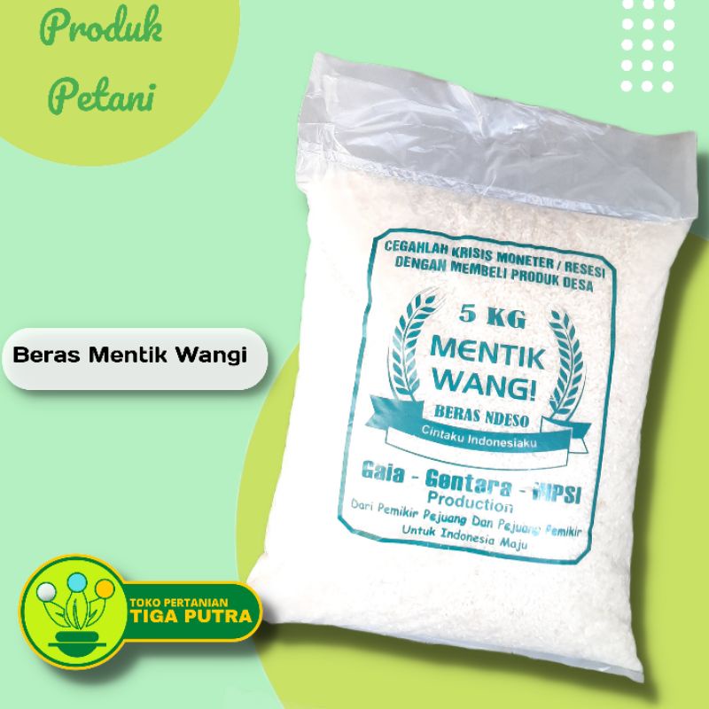 

Beras mentik wangi 5 kg produk petani desa beras fresh habis panen