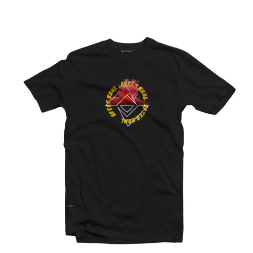 AFTERSOUL  T SHIRT Red Smoke
