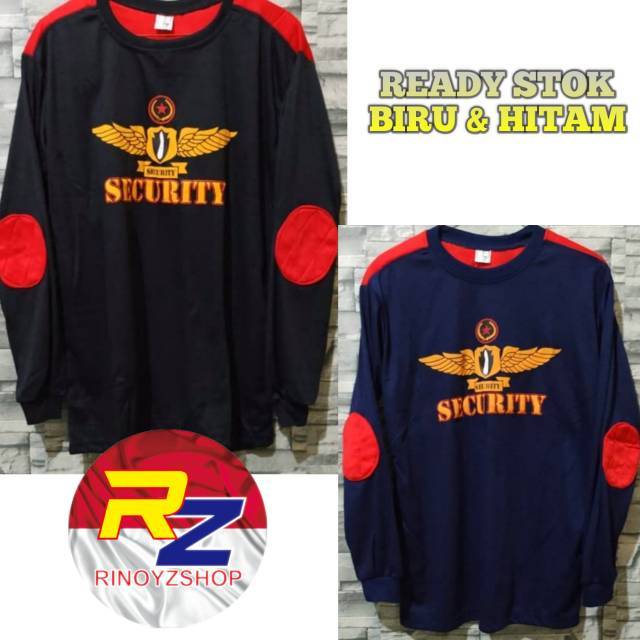 Kaos Satpam Lengan Panjang Model Terbaru Wing Satpam Wings Security Baju Seragam Satpam Security Kea