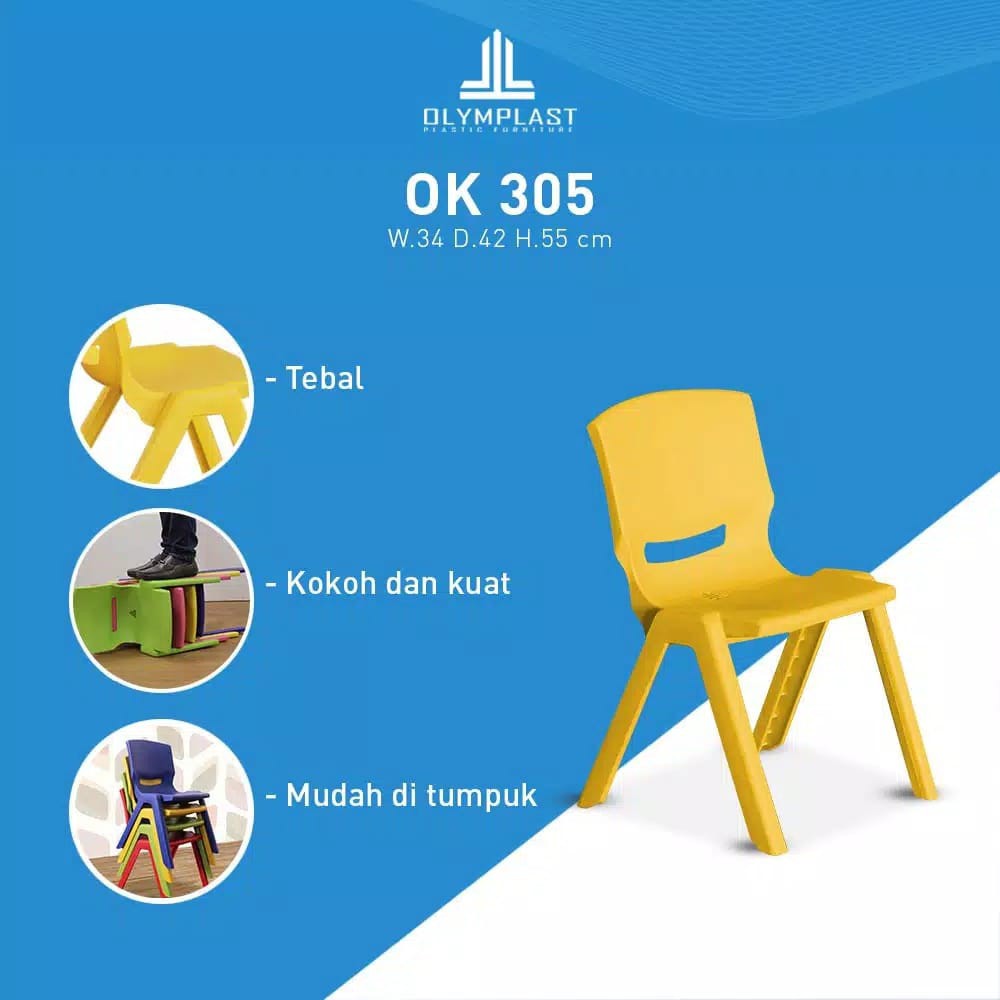 OK Kursi Anak Plastik Olymplast - OK 305