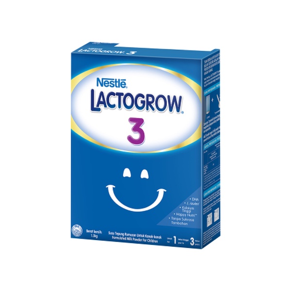 Lactogrow 3 180gr/350gr/750gr - Susu Formula 1-3 Tahun