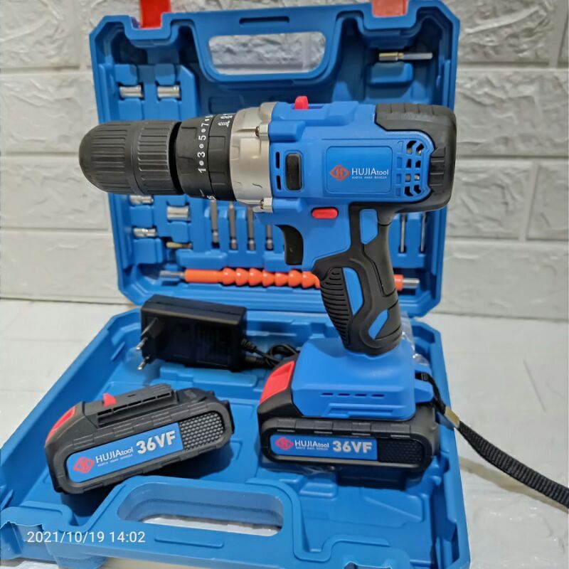 Bor Baterai Hujia 36V Koper Set