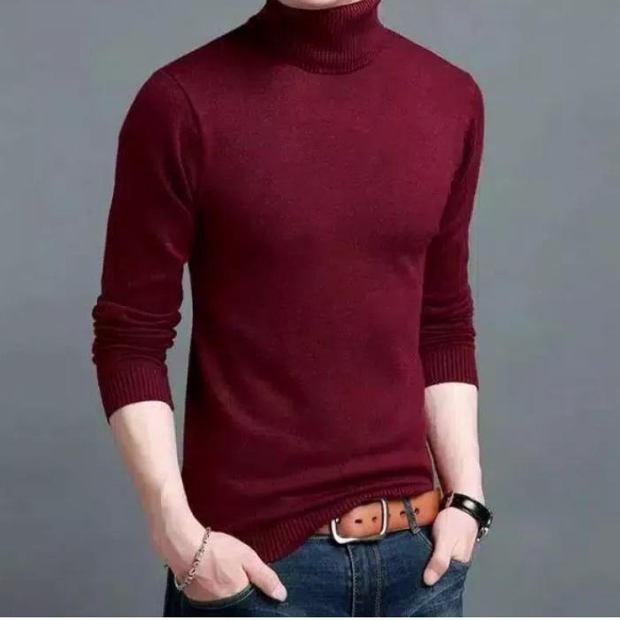 UK XL XXL SWEATER TURTLENECK PRIA/SWEATER RAJUT/SWEATER RAJUT MODEL TURTLENECK/BAJU LEHER PANJANG/BA