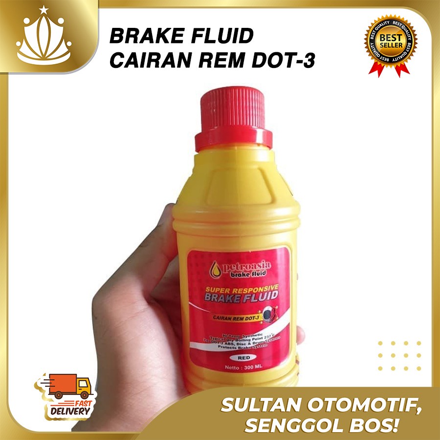 Minyak Rem Motor Mobil Dot3 Brake Fluid Dot-3 PETROASIA Original 300ml