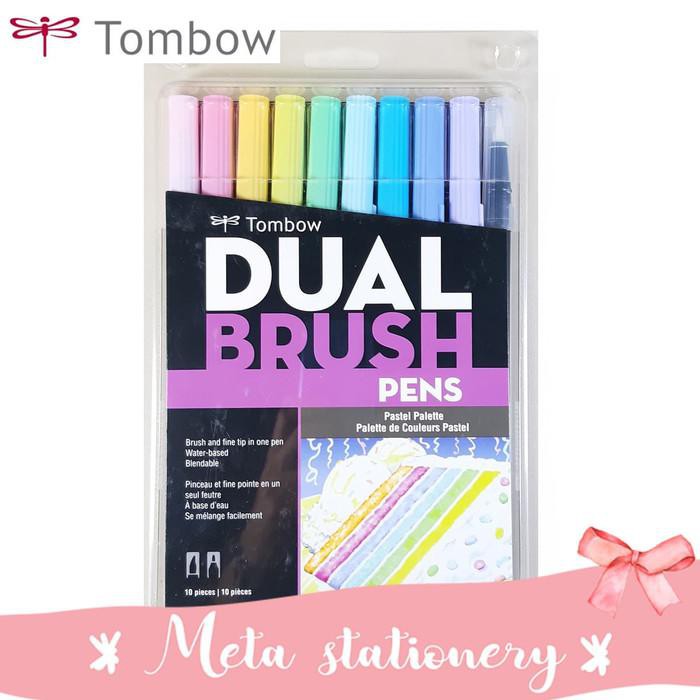 

Kaligrafi / Dual Brush Pen Tombow Pastel Pallete 1 Set Murah Meriah Ready