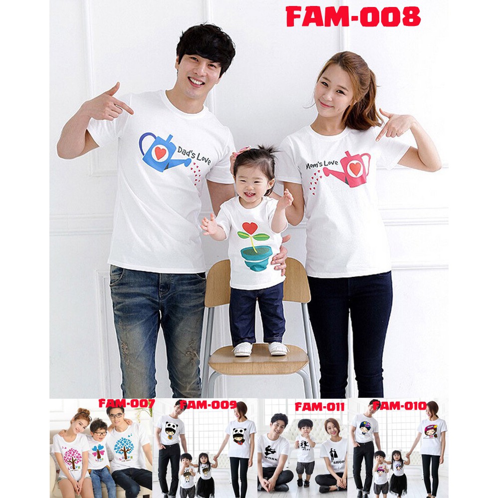 [FREE NAMA !!] Kaos Family / Couple Keluarga 100% COTTON PREMIUM