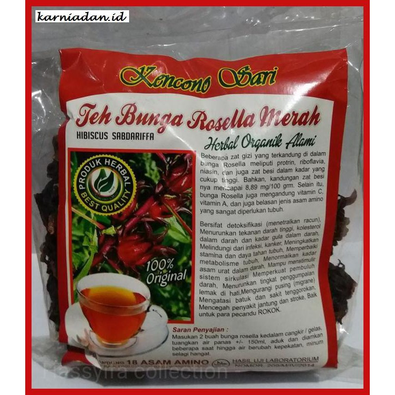 

lanoisidartdrink- teh bunga rosella merah kencono sari -asliii-bngittt.