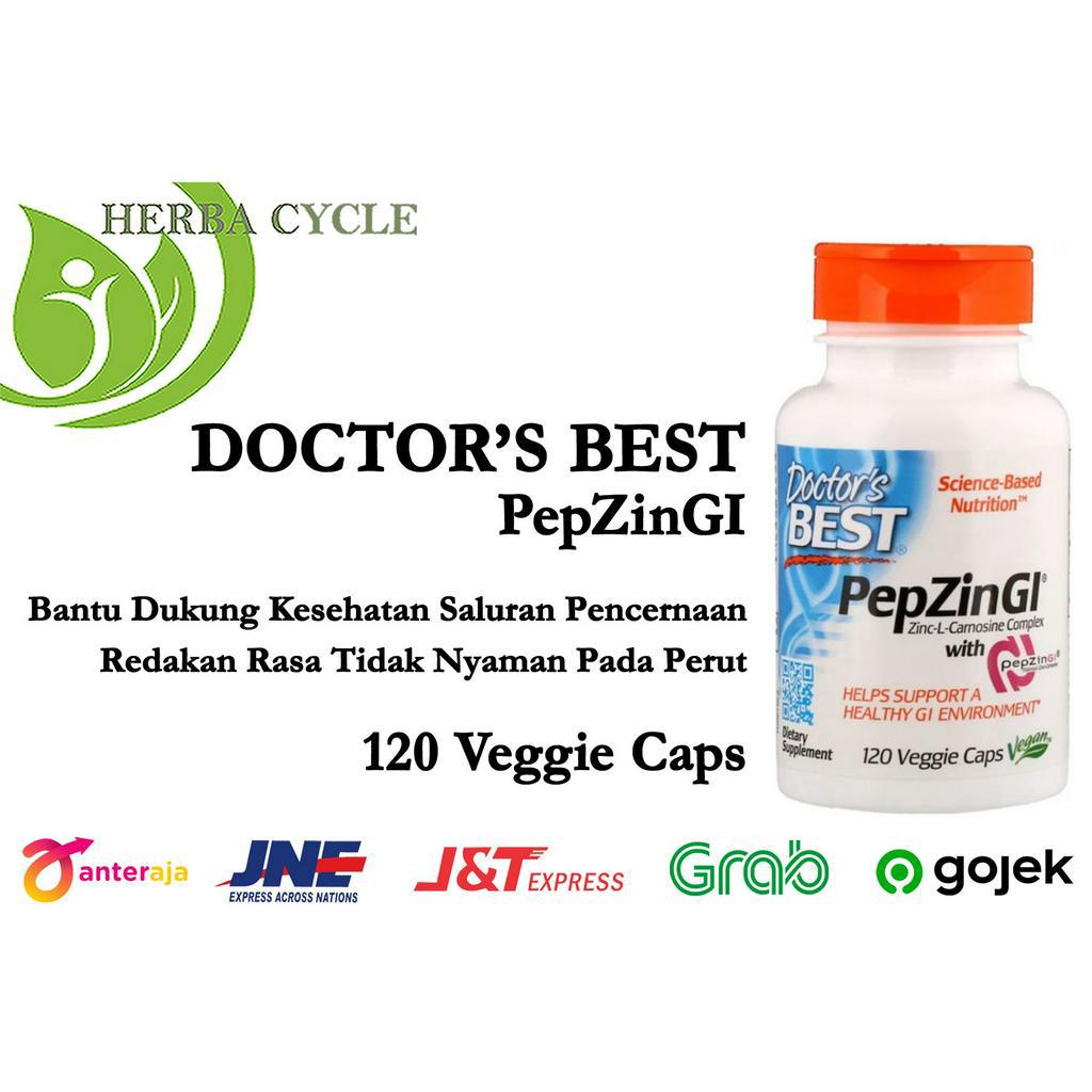 Doctor Best PepZin GI 120 Veggie Caps Jaga Kesehatan Saluran Pencernaan ORI USA