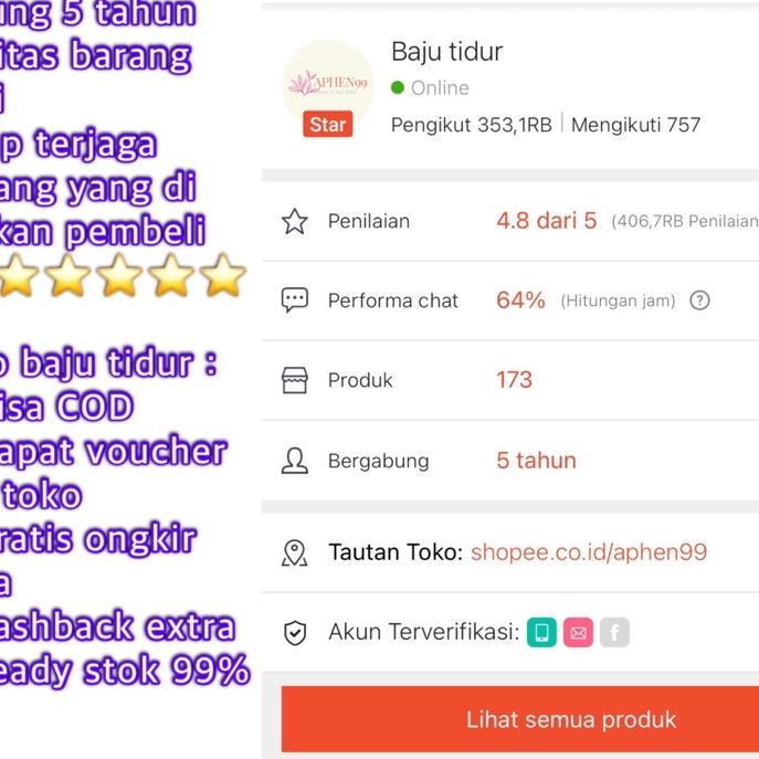 ۩ piyama setelan wanita jumbo/baju setelan jumbo/piyama jumbo ✤